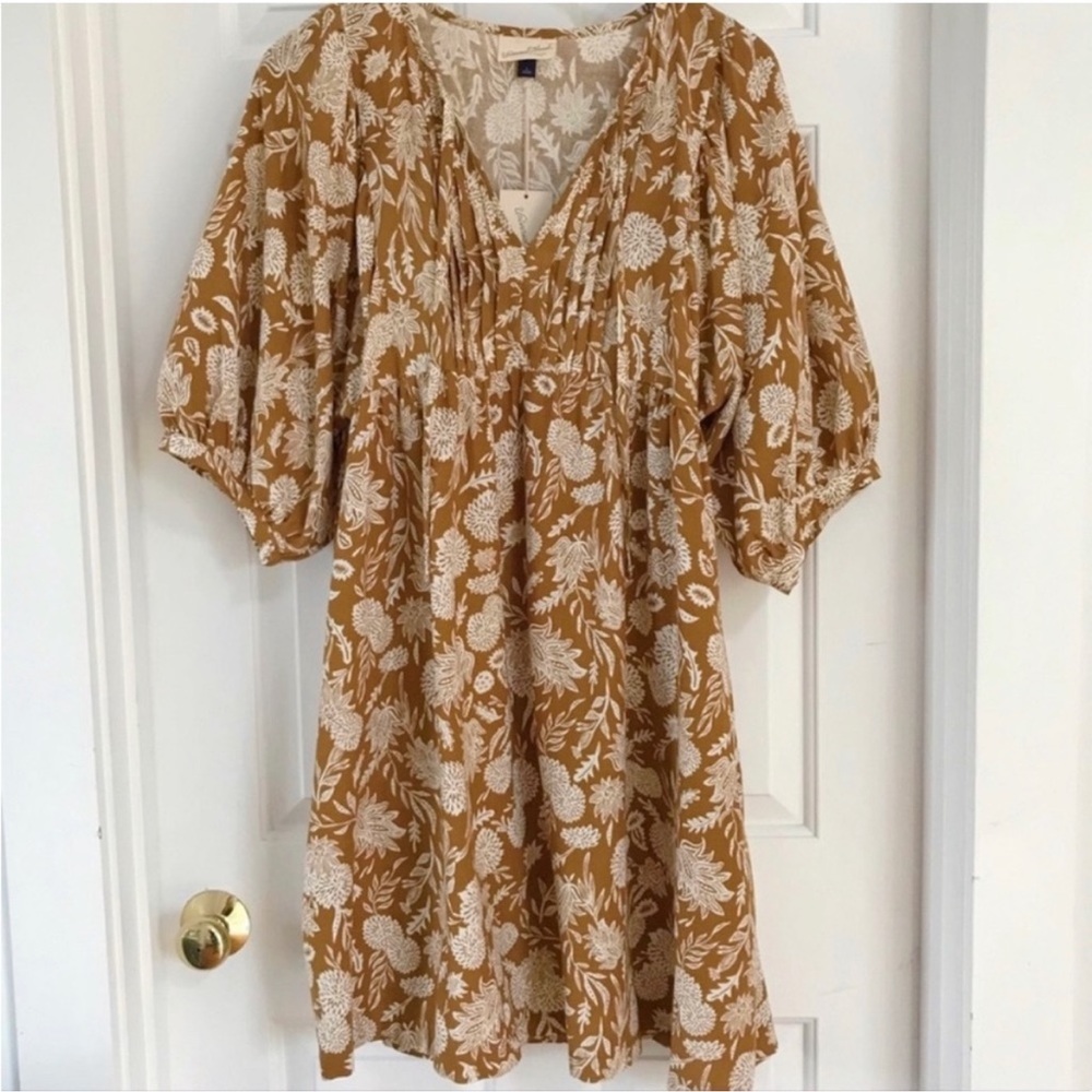 Universal Threads Puff Sleeve Botanical Dress Size XS
